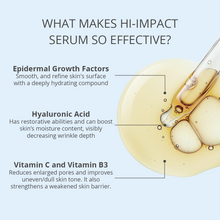 Load image into Gallery viewer, Hi-Impact &quot;Illuminating&quot; Serum  with Hyaluronic Acid, Vitamin C and EGF&#39;s
